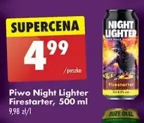 Biedronka Piwo firestarter Night Lighter oferta
