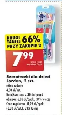 Biedronka Szczoteczka do zębów 6-9 lat soft Jordan Step By oferta
