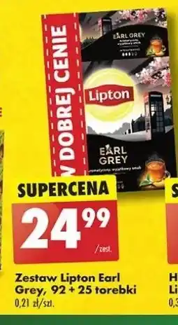 Biedronka Zestaw herbat earl grey 92 szt + 25 Lipton Special Collection oferta
