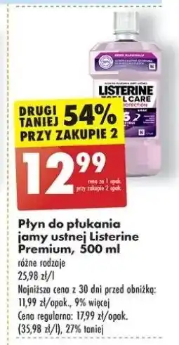 Biedronka Płyn do płukania ust 6w1 Listerine Total Care oferta