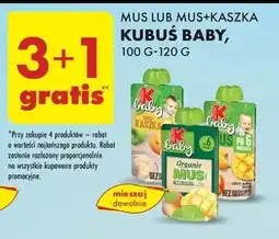 Biedronka Mus jabłko-mango Kubuś Baby Organic oferta