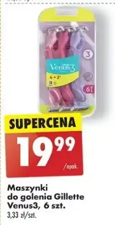 Biedronka Maszynki do golenia mix kolor Gillette Venus 3 oferta