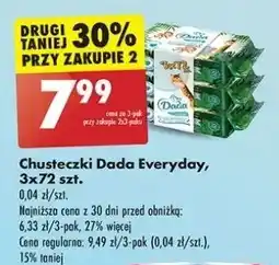 Biedronka Chusteczki rumianek i alantoina Dada Everyday oferta