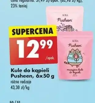 Biedronka Kule do kąpieli pusheen Aura oferta