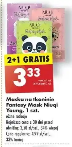 Maseczka na tkaninie ukojenie zrelaksowana lama Niuqi Fantasy Mask
