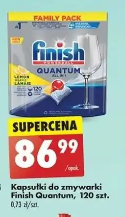 Biedronka Kapsułki do zmywarki lemon Finish Quantum oferta