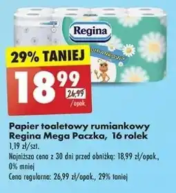 Biedronka Papier toaletowy rumiankowy Regina oferta
