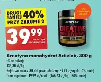 Biedronka Kreatyna z witaminami Activlab oferta