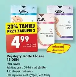 Biedronka Rajstopy damskie 15 den Gatta oferta