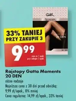 Rajstopy moments funkcyjne 20 den rozm. 2-6 Gatta