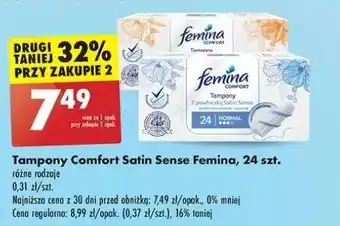 Biedronka Tampony super Femina Comfort oferta