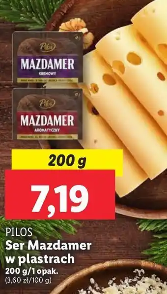 Lidl Ser mazdamer w plastrach Pilos oferta