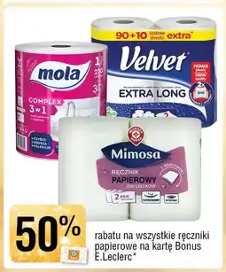 E.Leclerc Ręcznik papierowy Velvet Extra Long oferta