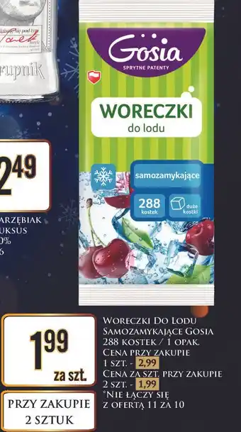 Dino Woreczki do lodu samozamykające 288 kostek Gosia oferta