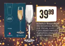 Kieliszki do szampana plisse 210 ml Altom Design