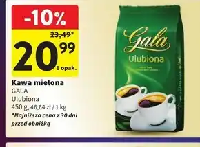 Intermarche Gala Ulubiona Kawa palona mielona 450 g oferta