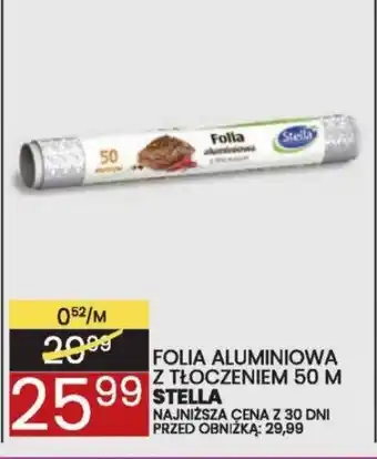 Wafelek Folia aluminiowa z tłoczeniem 50 m stella oferta