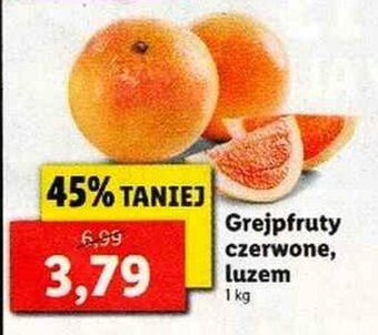 Lidl Grejpfrut czerwony 1kg oferta