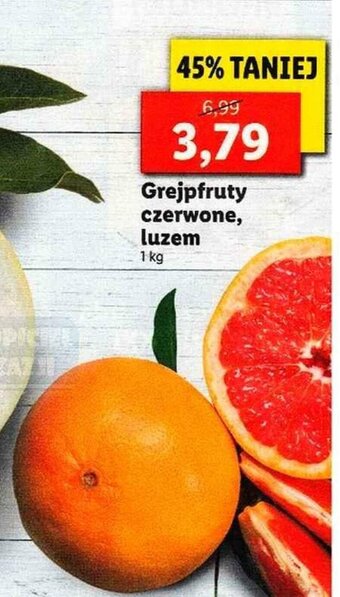 Lidl Grejpfrut czerwony 1kg oferta