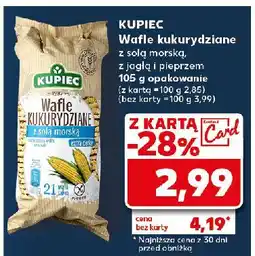 Kaufland Wafle kukurydziane z jagłą i pieprzem Kupiec oferta