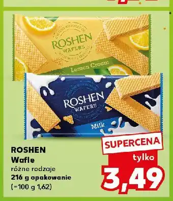 Kaufland Wafelki mleczne Roshen oferta