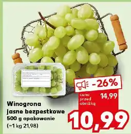 Kaufland Winogrono jasne bezpestkowe oferta