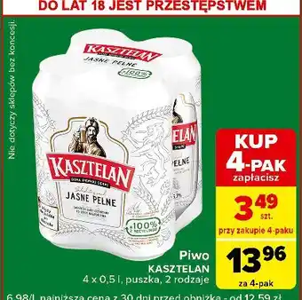 Carrefour Express Piwo Kasztelan Niepasteryzowane oferta