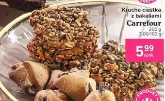 Carrefour Kruche ciastka z bakaliami 200g oferta