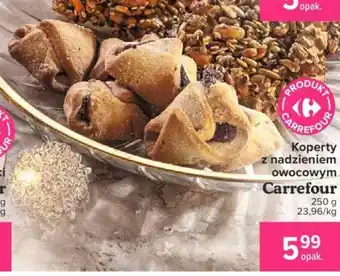 Carrefour Koperty z nadzieniem owocowym 250g oferta