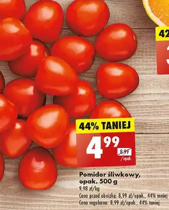 Biedronka Pomidory śliwkowe czerwone oferta