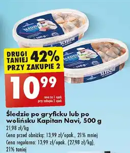 Biedronka Śledzie po wolińsku Kapitan Navi oferta