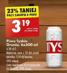 Biedronka Piwo Tyskie Gronie oferta