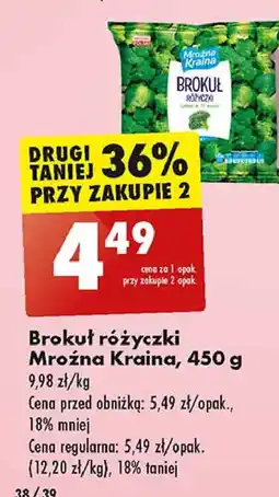 Biedronka Brokuł różyczki Mroźna Kraina oferta