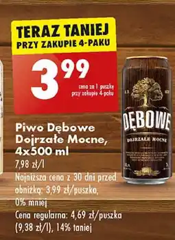 Biedronka Piwo Dębowe Mocne oferta
