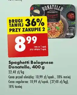 Biedronka Spaghetti bolognese Donatello oferta