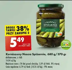 Biedronka Korniszony z chili Nasza Spiżarnia oferta