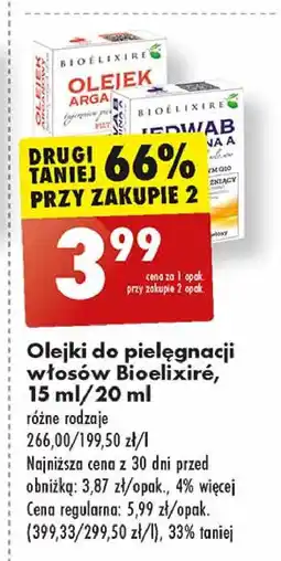 Biedronka Olejek arganowy Bioelixire oferta