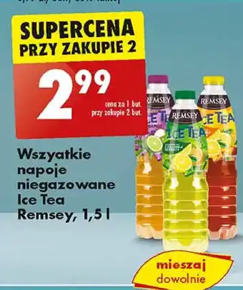 Biedronka Napój z ekstraktem czarnej herbaty bergamot Remsey Ice Tea oferta