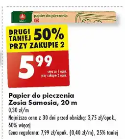 Biedronka Papier do pieczenia 20 m Zosia Samosia oferta