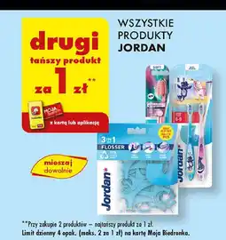 Biedronka Nić wykałaczka i czyścik do języka Jordan 3-In-1 Flosser oferta