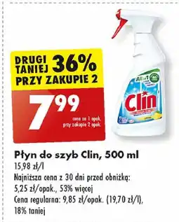 Biedronka Płyn do mycia szyb lemon Clin Windows & Glass oferta