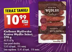 Biedronka Kiełbasa myśliwska Kraina Wędlin Select oferta