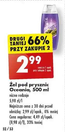 Biedronka Żel pod prysznic kojący relaks Oceania Essential oferta