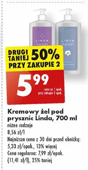 Biedronka Żel pod prysznic fioletowy Linda oferta