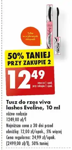 Biedronka Tusz do rzęs zwiększający objętość Eveline Viva Full Lashes oferta