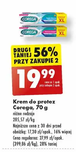 Biedronka Krem mocujący do protez Corega Ochrona Dziąseł oferta