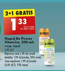 Biedronka Napój tropical Be Power oferta