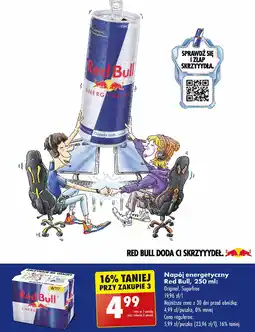 Biedronka Napój energetyczny bez cukru Red Bull oferta