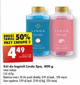 Biedronka Sól do kąpieki coconut pleasure Linda oferta