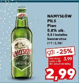 Kaufland Piwo Namysłów Pils oferta